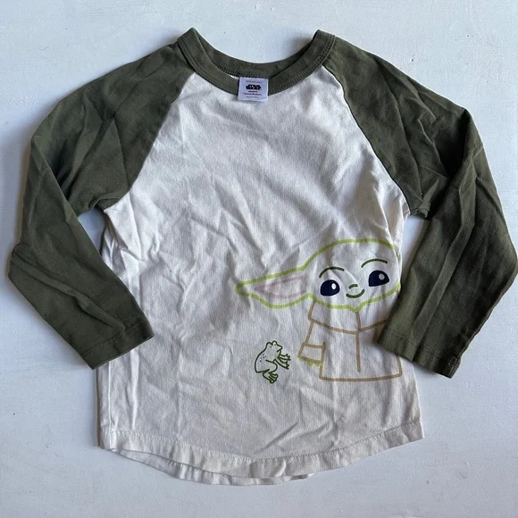 Hanna Andersson Shirts Tops Hanna Andersson Baby Yoda Star Wars Long Sleeve Baseball Tee Poshmark